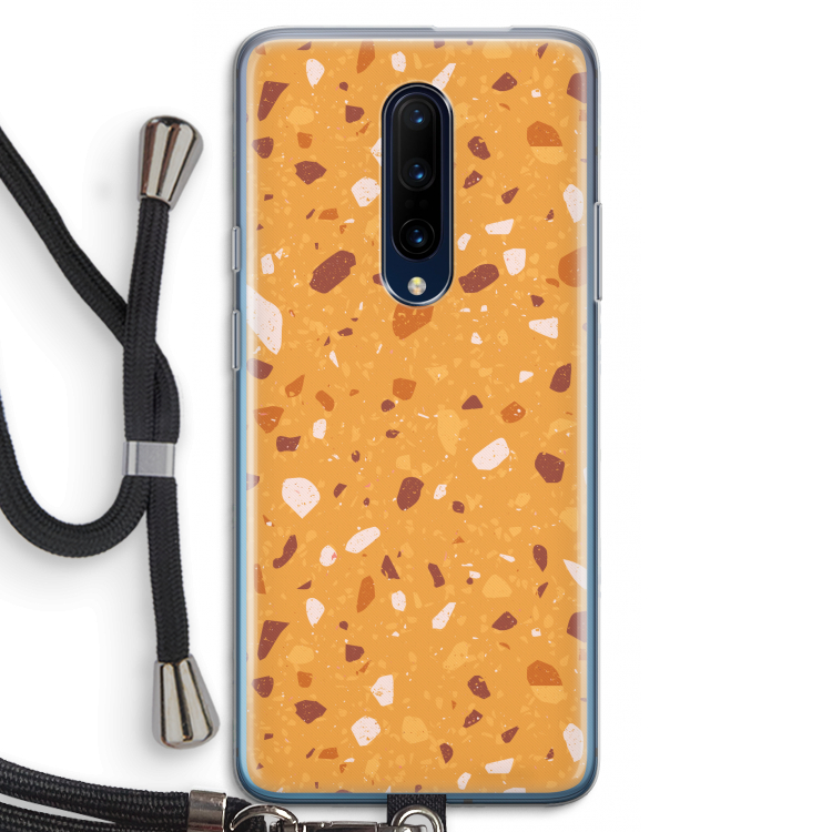 Terrazzo N°24: OnePlus 7 Pro Transparant Hoesje met koord