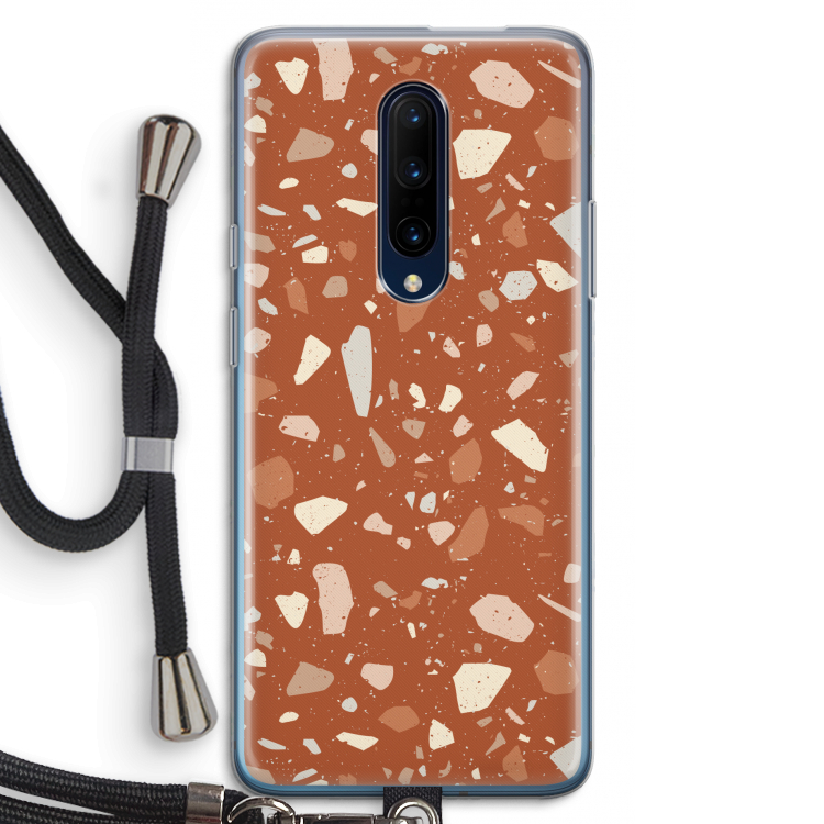 Terrazzo N°22: OnePlus 7 Pro Transparant Hoesje met koord