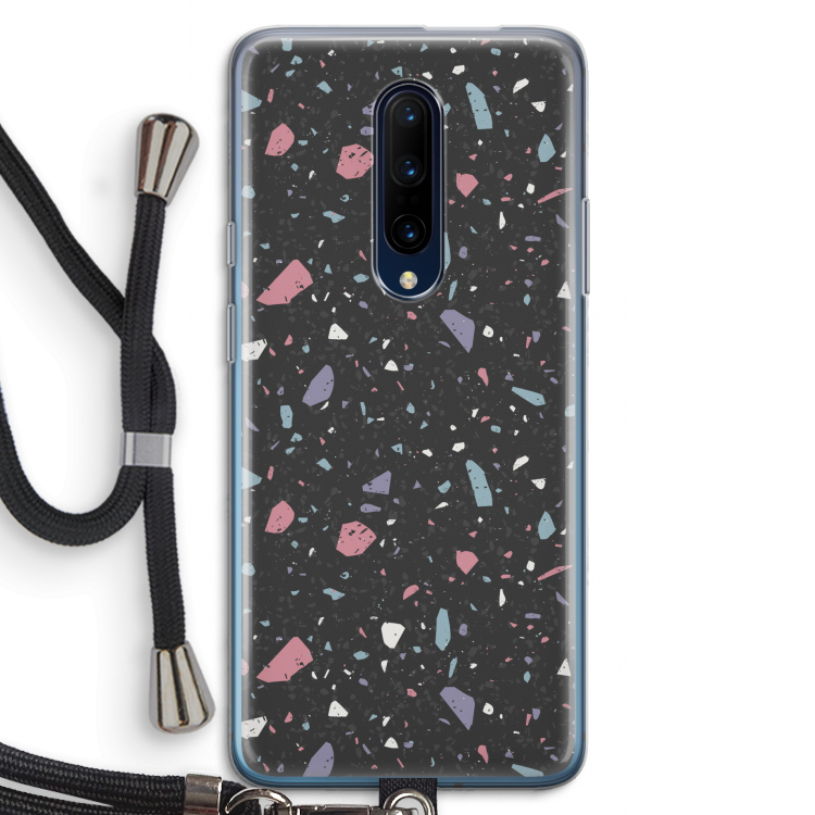 Terrazzo N°16: OnePlus 7 Pro Transparant Hoesje met koord
