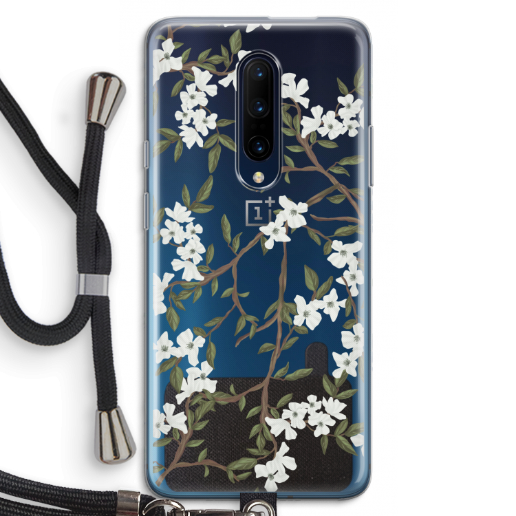 Blossoming spring: OnePlus 7 Pro Transparant Hoesje met koord