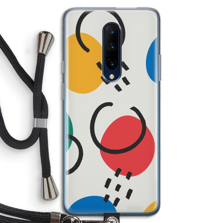Illustratieve pop 3: OnePlus 7 Pro Transparant Hoesje met koord