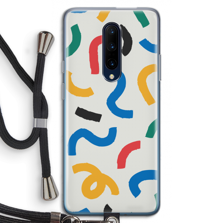 Illustratieve pop 2: OnePlus 7 Pro Transparant Hoesje met koord