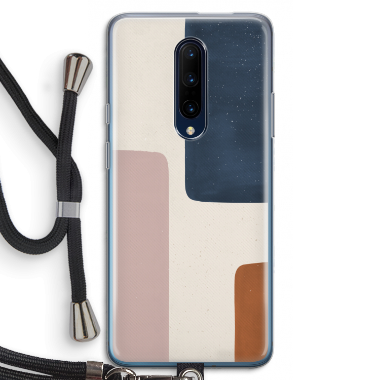 Geo #5: OnePlus 7 Pro Transparant Hoesje met koord