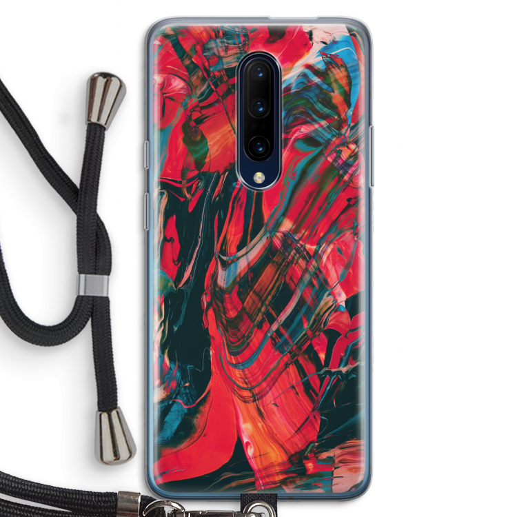 Endless Descent: OnePlus 7 Pro Transparant Hoesje met koord