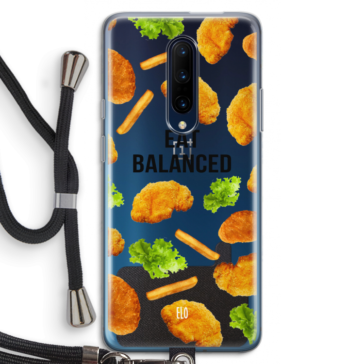 Eat Balanced: OnePlus 7 Pro Transparant Hoesje met koord