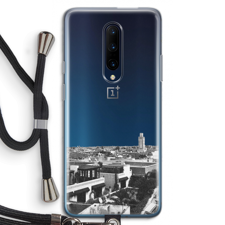 Marrakech Skyline : OnePlus 7 Pro Transparant Hoesje met koord