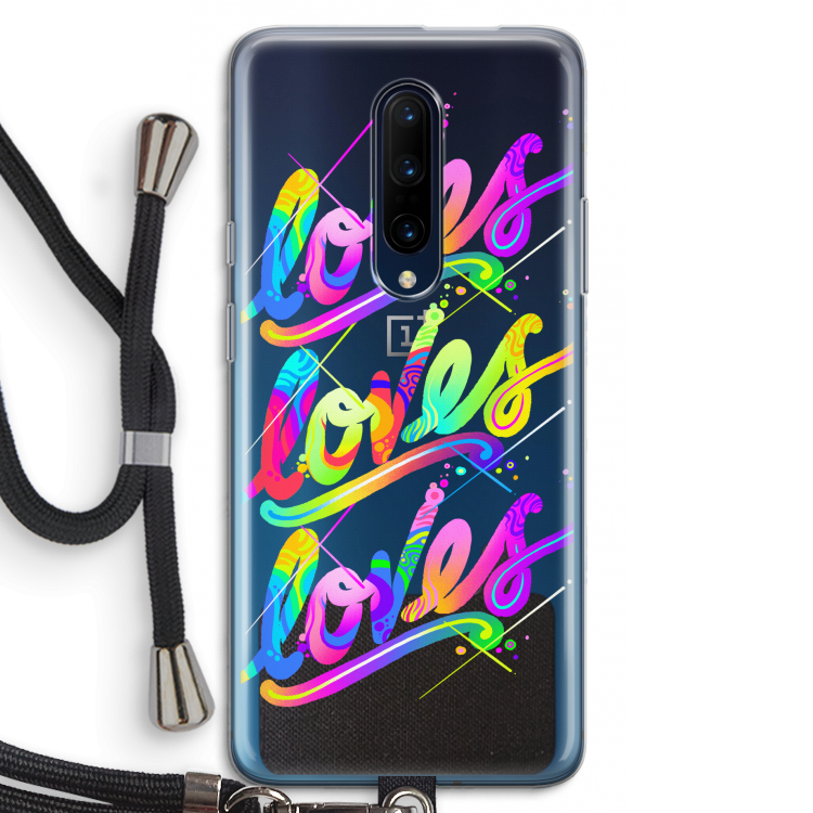 Loves: OnePlus 7 Pro Transparant Hoesje met koord