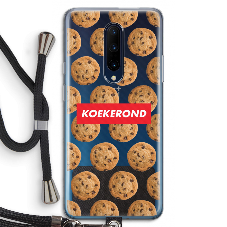 Koekerond: OnePlus 7 Pro Transparant Hoesje met koord