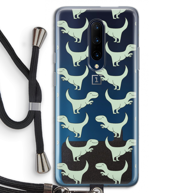 Dinos: OnePlus 7 Pro Transparant Hoesje met koord