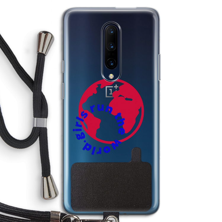 Run The World: OnePlus 7 Pro Transparant Hoesje met koord