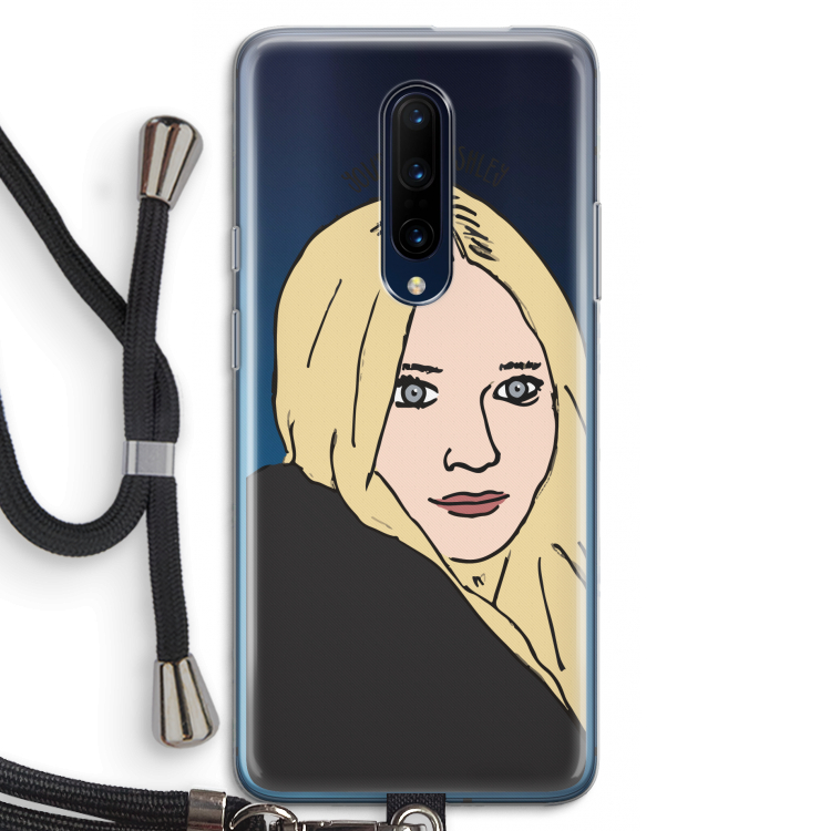 Ashley: OnePlus 7 Pro Transparant Hoesje met koord