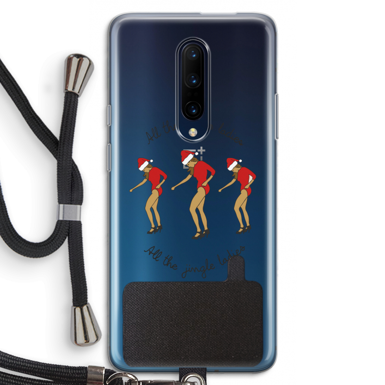 Jingle Ladies: OnePlus 7 Pro Transparant Hoesje met koord