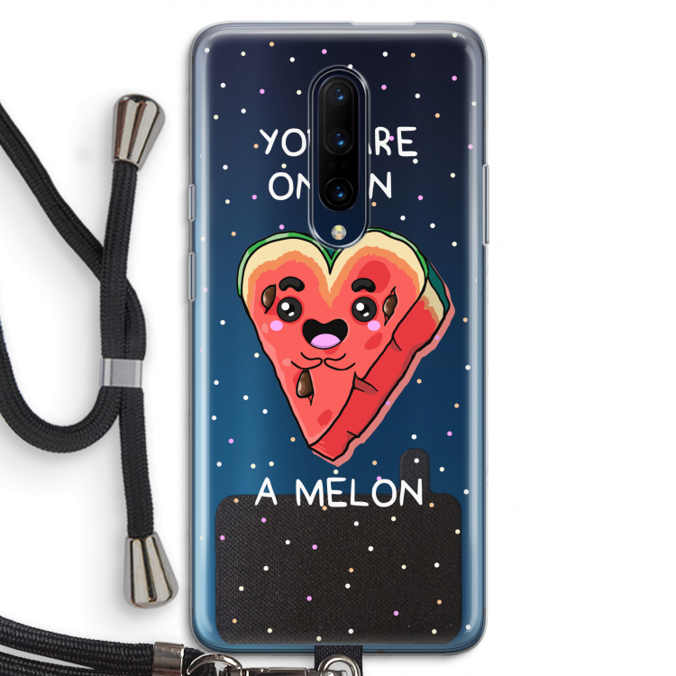 One In A Melon: OnePlus 7 Pro Transparant Hoesje met koord