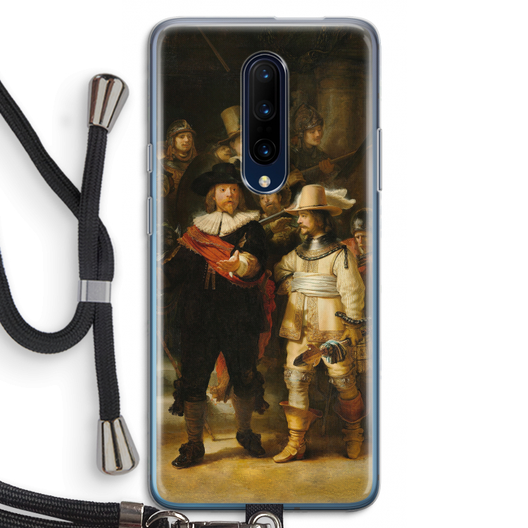 De Nachtwacht: OnePlus 7 Pro Transparant Hoesje met koord