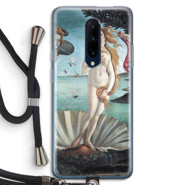Birth Of Venus: OnePlus 7 Pro Transparant Hoesje met koord