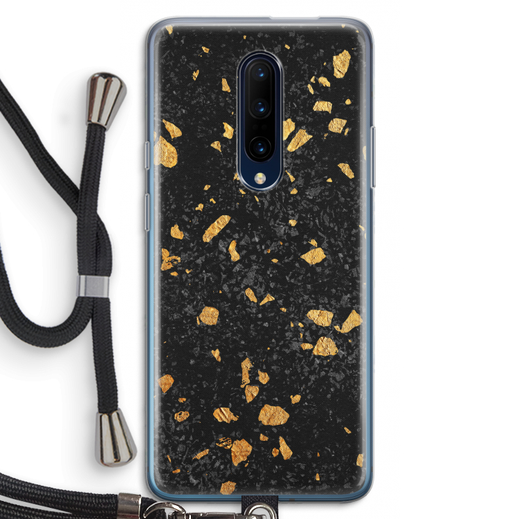 Terrazzo N°7: OnePlus 7 Pro Transparant Hoesje met koord
