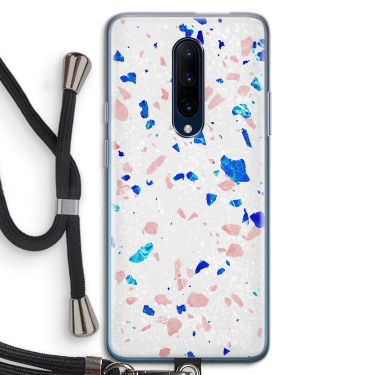Terrazzo N°6: OnePlus 7 Pro Transparant Hoesje met koord