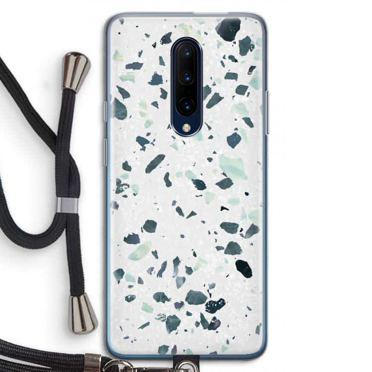 Terrazzo N°2: OnePlus 7 Pro Transparant Hoesje met koord