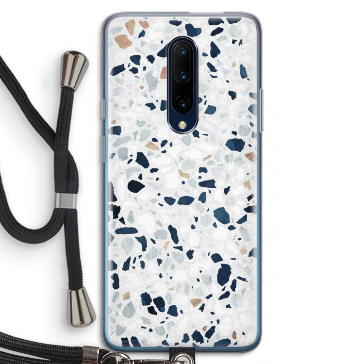 Terrazzo N°1: OnePlus 7 Pro Transparant Hoesje met koord