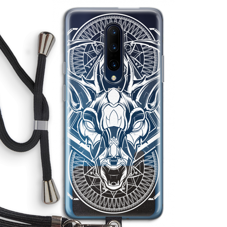Oh Deer: OnePlus 7 Pro Transparant Hoesje met koord