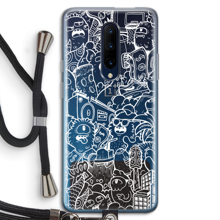 Vexx City #2: OnePlus 7 Pro Transparant Hoesje met koord