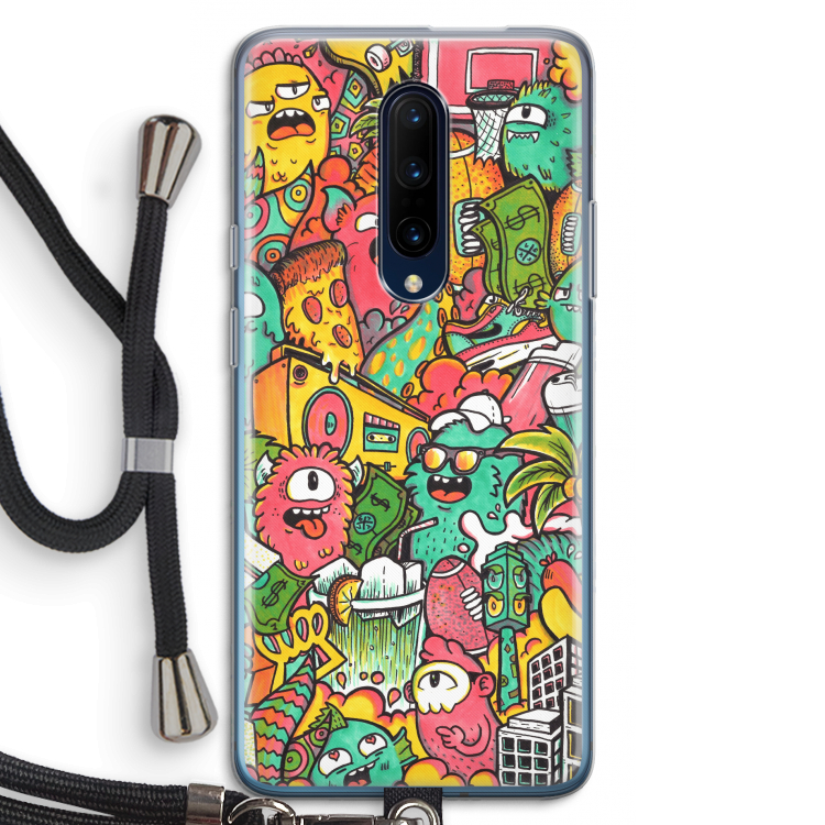 Vexx City: OnePlus 7 Pro Transparant Hoesje met koord