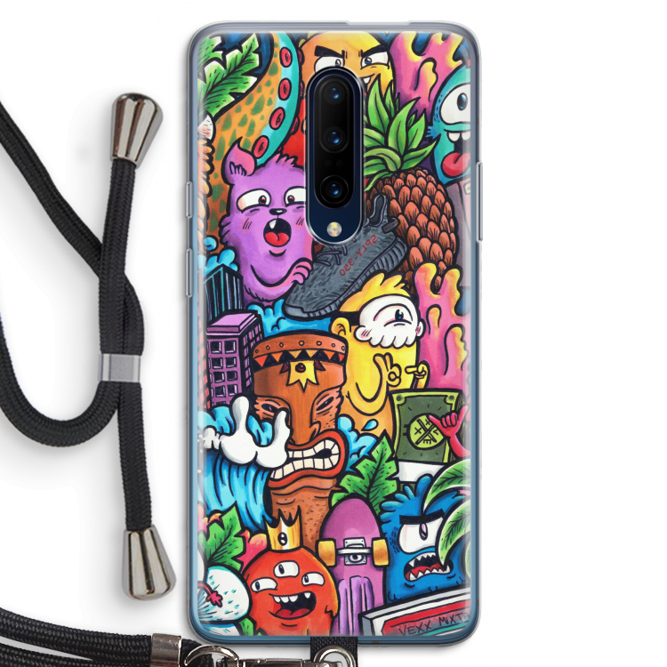 Vexx Mixtape: OnePlus 7 Pro Transparant Hoesje met koord