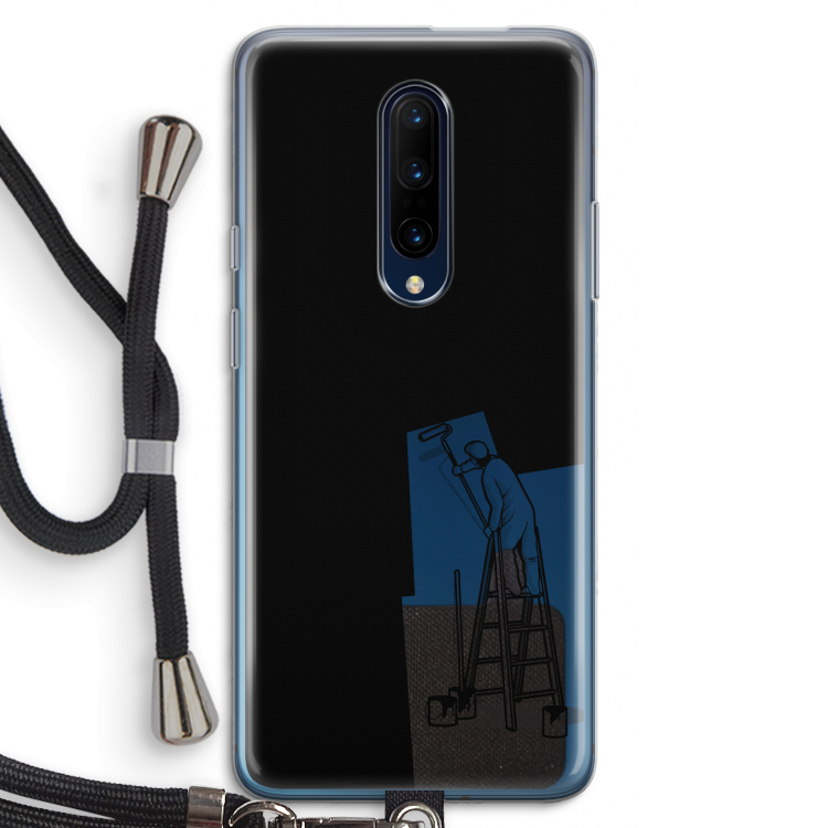 Musketon Painter: OnePlus 7 Pro Transparant Hoesje met koord