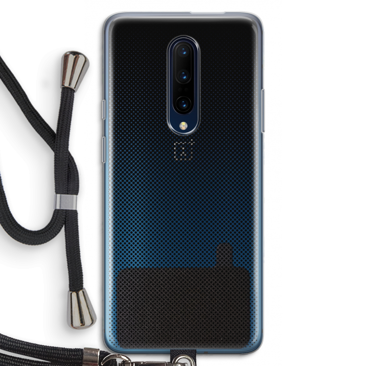 Musketon Halftone: OnePlus 7 Pro Transparant Hoesje met koord