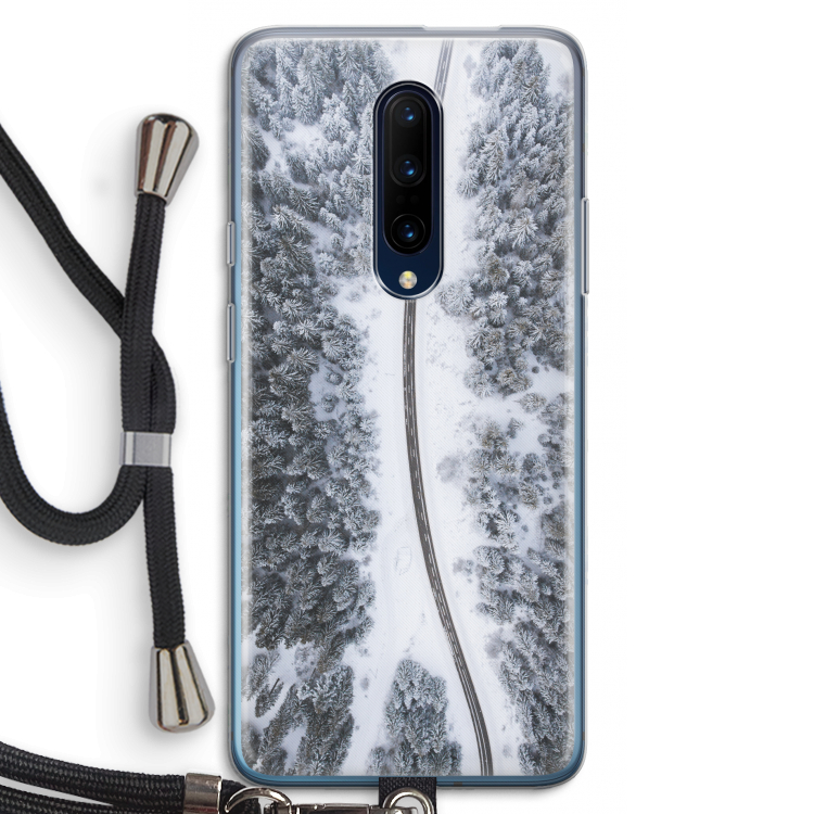 Snøfall: OnePlus 7 Pro Transparant Hoesje met koord