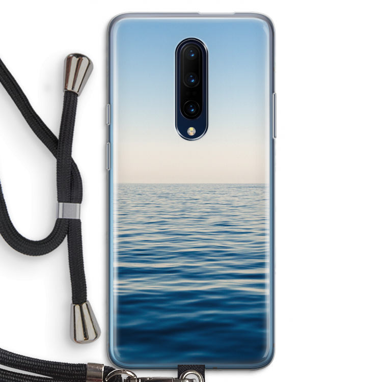 Water horizon: OnePlus 7 Pro Transparant Hoesje met koord