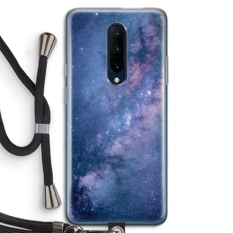 Nebula: OnePlus 7 Pro Transparant Hoesje met koord
