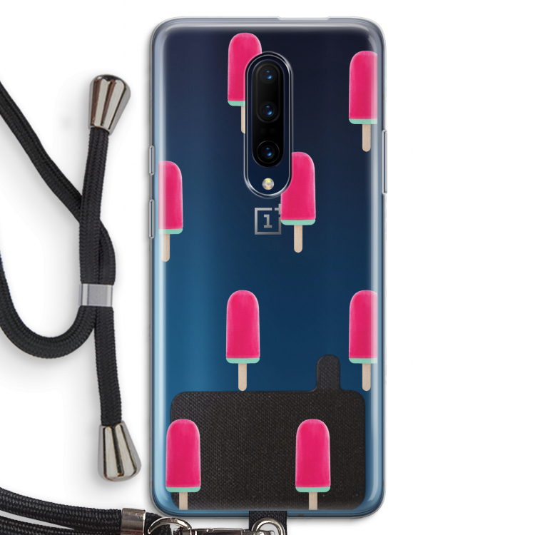 Waterijsje: OnePlus 7 Pro Transparant Hoesje met koord