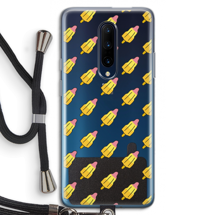 Waterijsjes: OnePlus 7 Pro Transparant Hoesje met koord