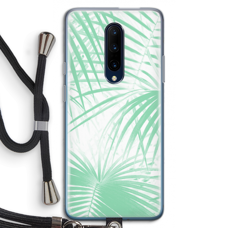 Palmbladeren: OnePlus 7 Pro Transparant Hoesje met koord