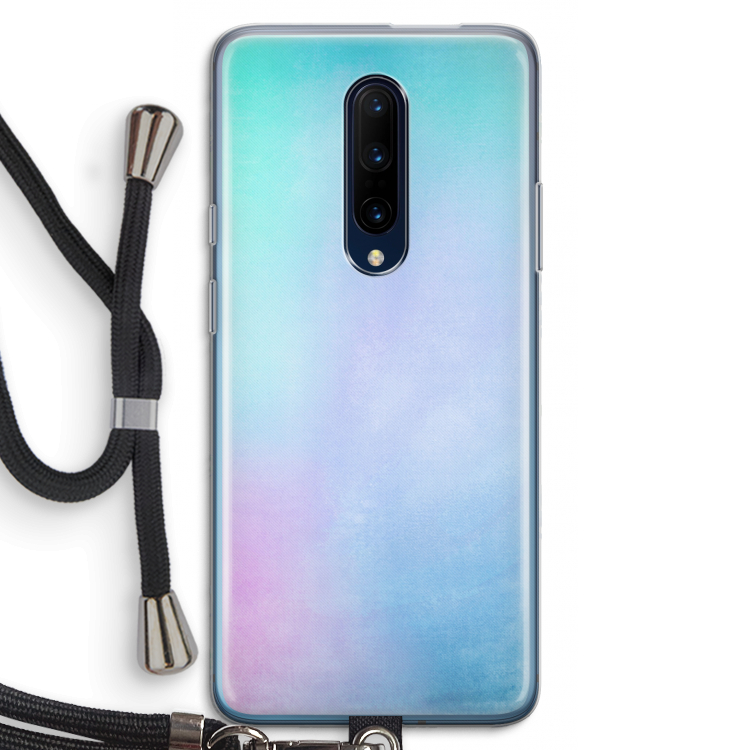 mist pastel: OnePlus 7 Pro Transparant Hoesje met koord