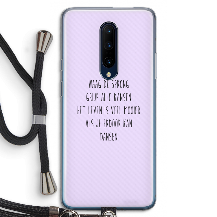 Sprong: OnePlus 7 Pro Transparant Hoesje met koord