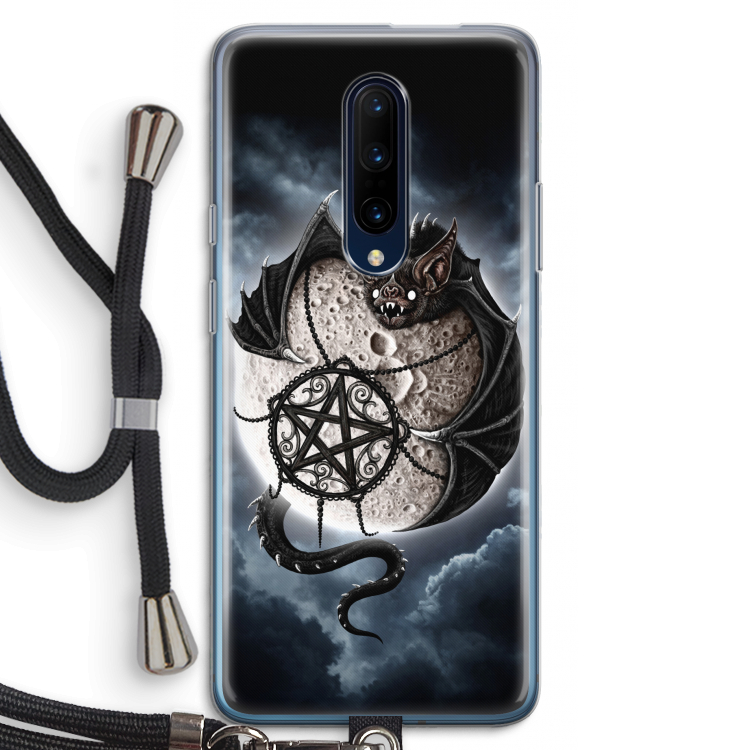 Volle maan: OnePlus 7 Pro Transparant Hoesje met koord