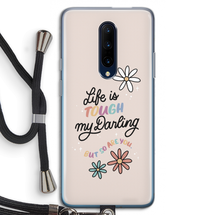 Tough Life: OnePlus 7 Pro Transparant Hoesje met koord