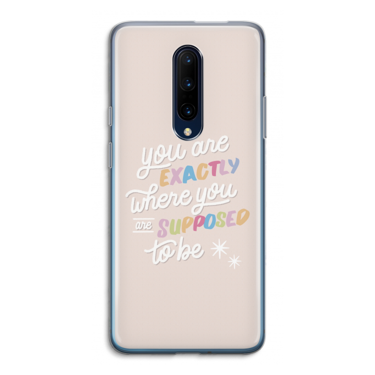 Right Place: OnePlus 7 Pro Transparant Hoesje