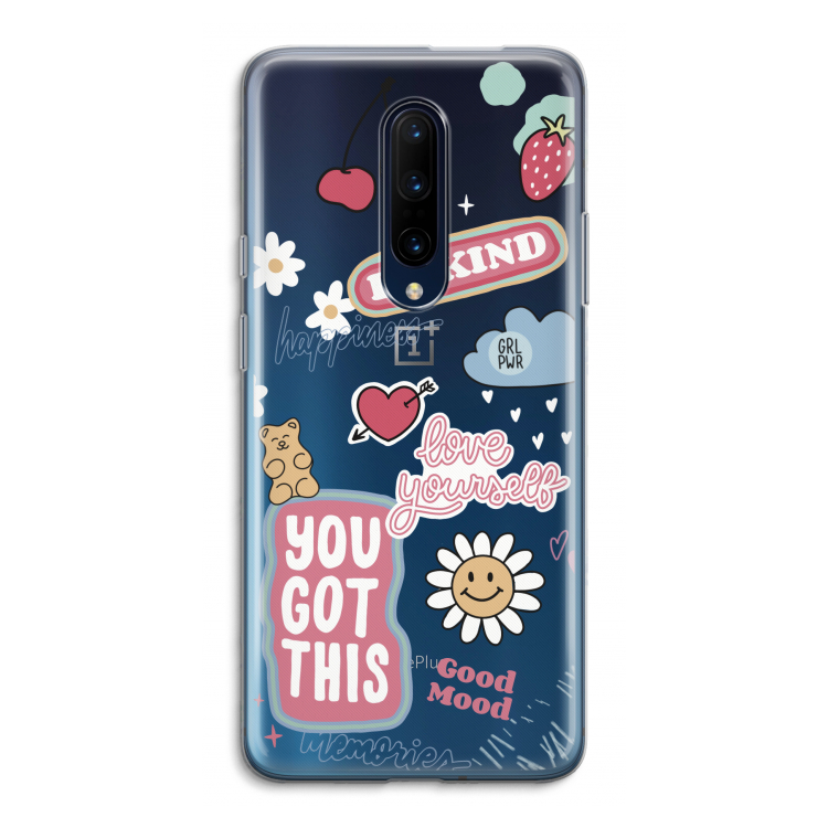 Positivity: OnePlus 7 Pro Transparant Hoesje
