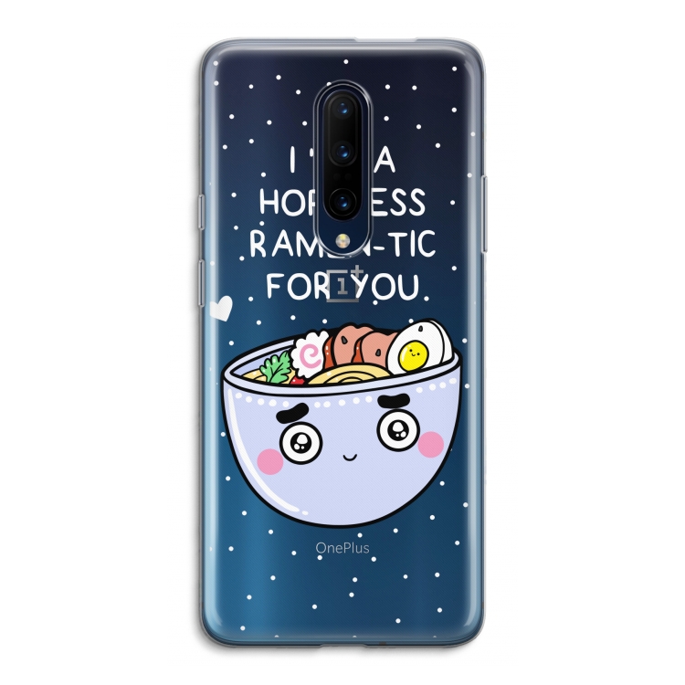 I'm A Hopeless Ramen-Tic For You: OnePlus 7 Pro Transparant Hoesje