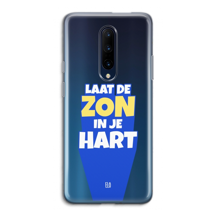 Laat de zon in je hart: OnePlus 7 Pro Transparant Hoesje