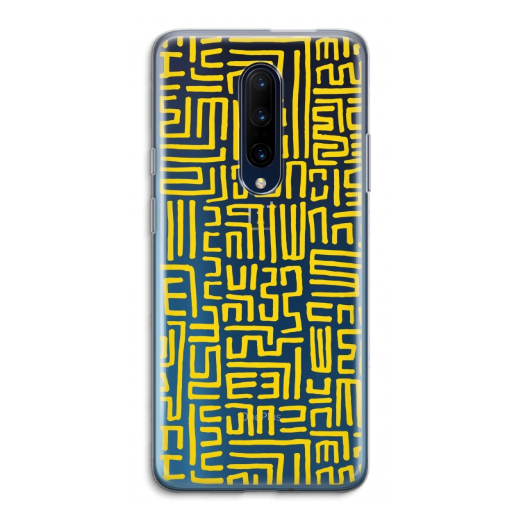 Majorelle Blue Print: OnePlus 7 Pro Transparant Hoesje