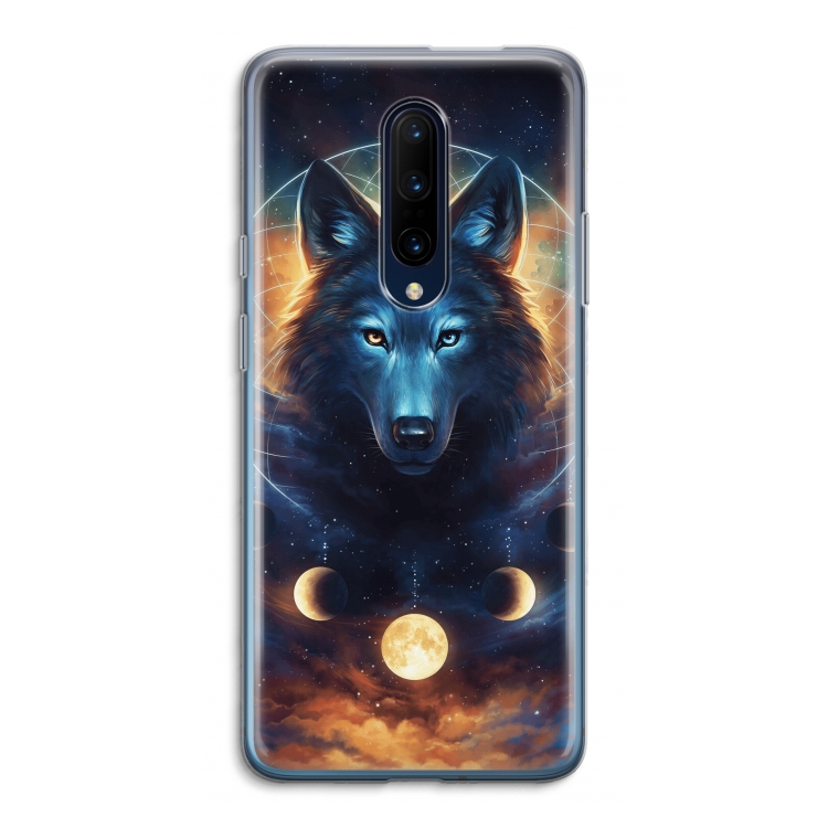 Wolf Dreamcatcher: OnePlus 7 Pro Transparant Hoesje