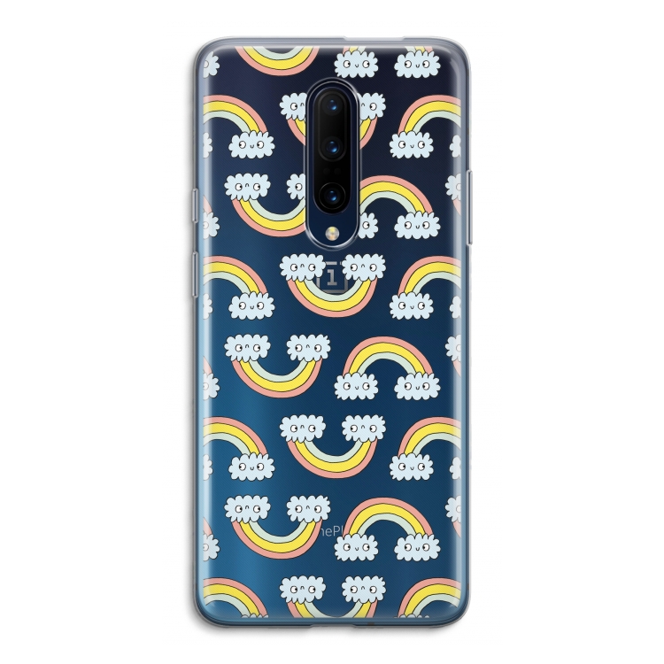 Regenboog: OnePlus 7 Pro Transparant Hoesje
