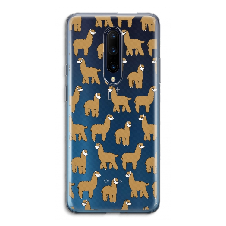 Alpacas: OnePlus 7 Pro Transparant Hoesje