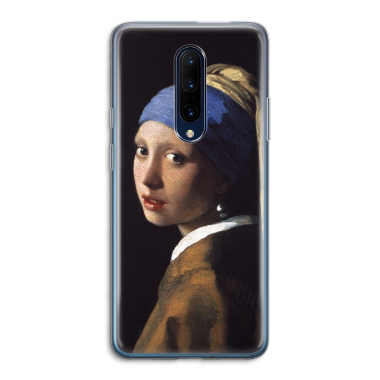 The Pearl Earring: OnePlus 7 Pro Transparant Hoesje