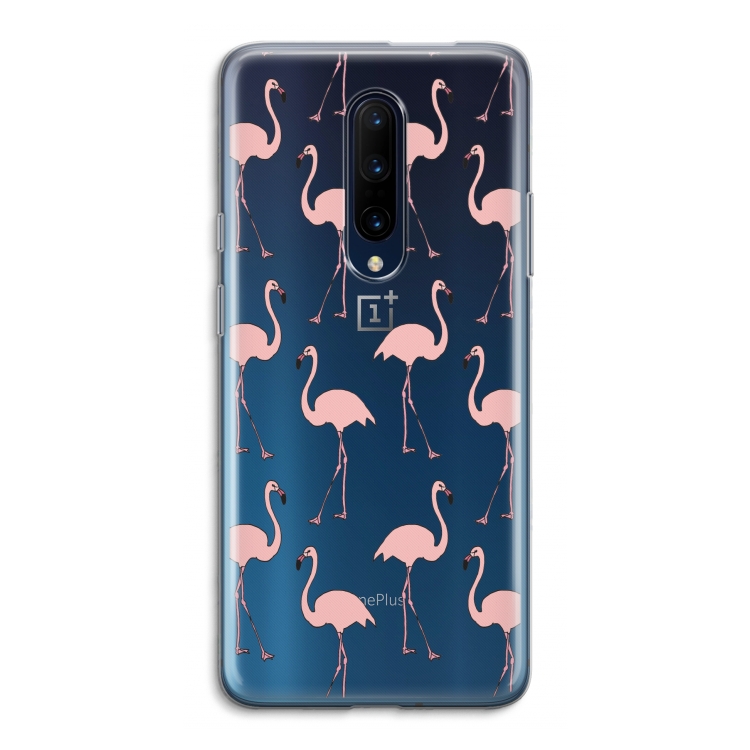 Anything Flamingoes: OnePlus 7 Pro Transparant Hoesje
