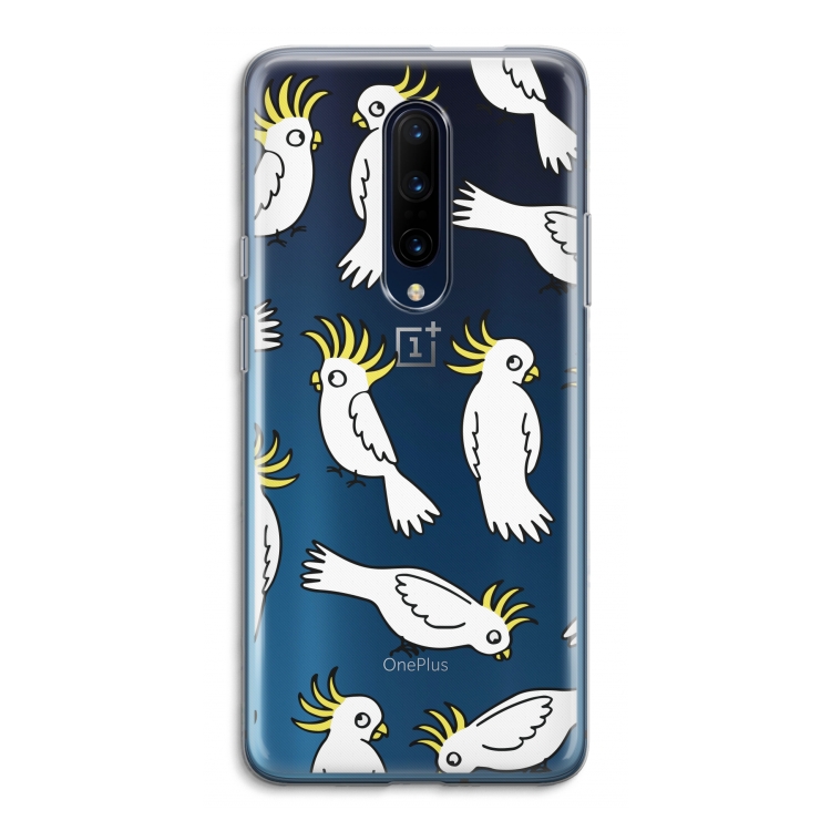 Papegaai: OnePlus 7 Pro Transparant Hoesje
